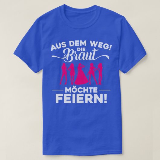 T-shirt Hen Party Team Bride Gift 6 (Design devant)
