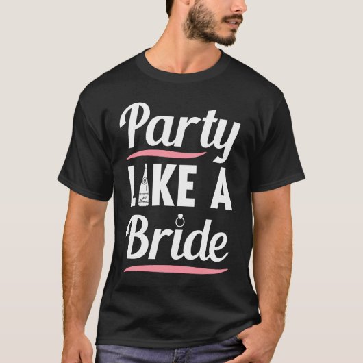 T-shirt Hen Party Wedding Married Bachelor Bride To Be Bac (Devant)