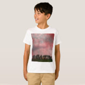 T-shirt Henge en pierre de texture (Devant entier)