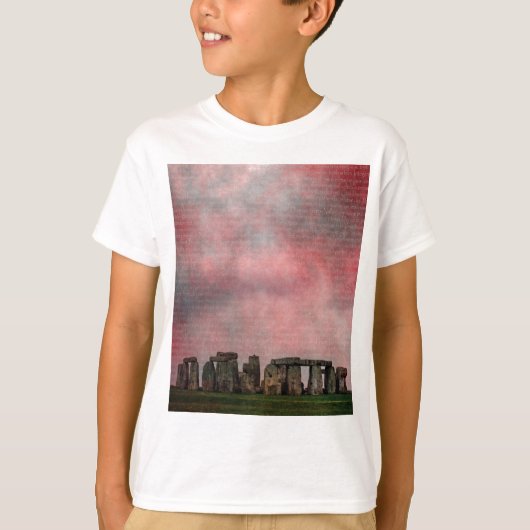 T-shirt Henge en pierre de texture (Devant)
