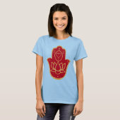 T-shirt Henna Hamsa Lotus (Devant entier)