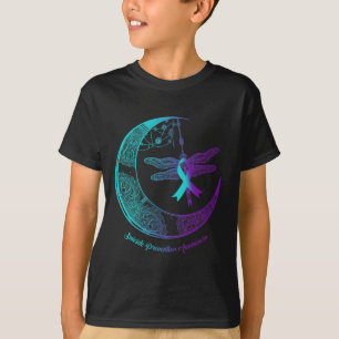 T-shirt Henné Lune Dragonfly Prévention Suicide Sensibilis