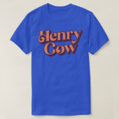 T-shirt Henry Cow Retro Style Prog Rock Design (Design devant)