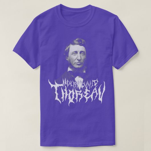 T-shirt Henry David Thoreau Metal (Design devant)