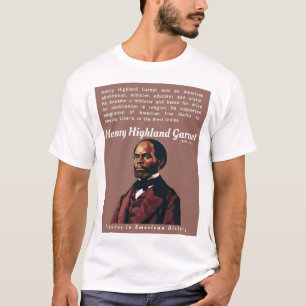 T-shirt Henry Highland Garnet-Figures dans l'histoire amér