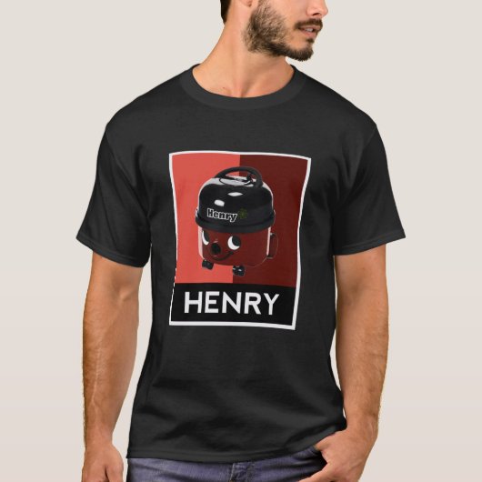 T-shirt Henry Hoover Pop Art Design (Devant)