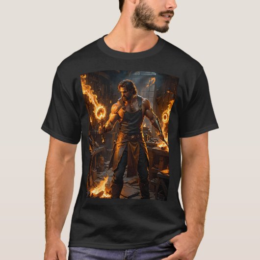 T-shirt Hephaestus Hephaistos Vulcain Mythologie grecque (Devant)
