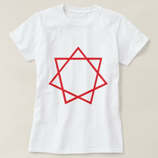T-shirt Heptagram rouge (Design devant)