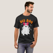 T-shirt Her Boo &amp; His Boo Funny Matching Halloween Cou (Devant entier)