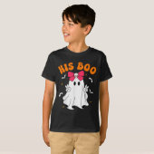 T-shirt Her Boo & His Boo Funny Matching Halloween Cou (Devant entier)
