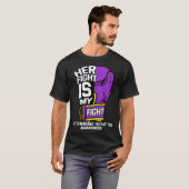 T-shirt Her Fight Is My Fight Autoimmune Hepatitis Survivo (Devant entier)