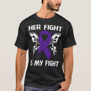 T-shirt Her Fight Is My Fight LUPUS AWARENESS Butterfly