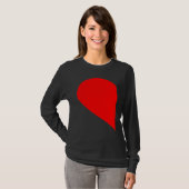 T-SHIRT HER HIM HEART PARTNER VALENTINE'S DECORATIONS WOME (Devant entier)