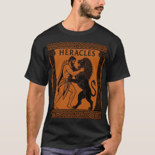T-shirt Héraclès combattant le lion de Némée Art de la myt