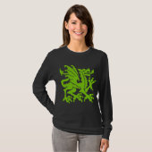 T-shirt Heraldic Dragon 01 - Martian Green (Devant entier)