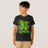 T-shirt Heraldic Dragon 01 - Martian Green (Devant entier)