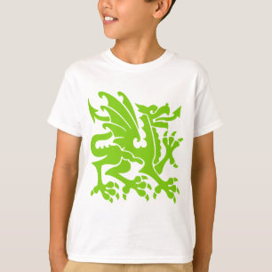 T-shirt Heraldic Dragon 01 - Martian Green