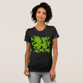 T-shirt Heraldic Dragon 01 - Martian Green (Devant entier)