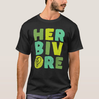 T-shirt Herbivore Alimenté par les plantes Végétalien Végé