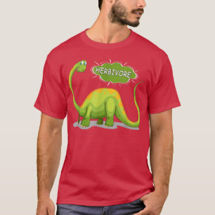 T-shirt Herbivore Brachiosaurus Dinosaur Funny Végétarien