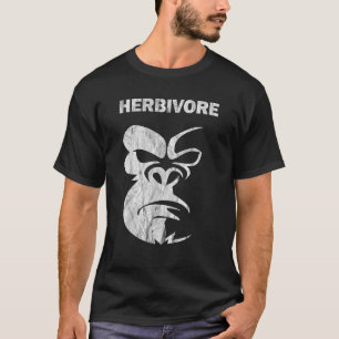 T-shirt Herbivore Végétarien Végétarien Gorille Femmes Hom