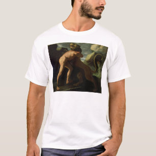 T-shirt Hercule combattant avec le lion de Nemean