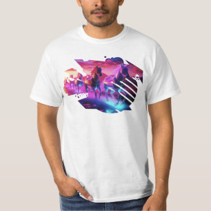 T-shirt Herd électrique - Chevaux Synthwave v2