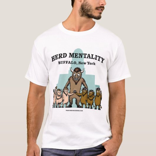 T-shirt Herd Mentality Buffalo, New York (devant seulement (Devant)