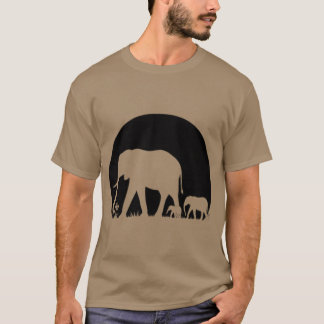 T-shirt Herd of elephants boy funny