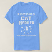 T-shirt Herder de chat professionnel (Design devant)