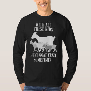 T-shirt Herder de chèvre Fermier Chèvre Crazy Chèvre Ranch