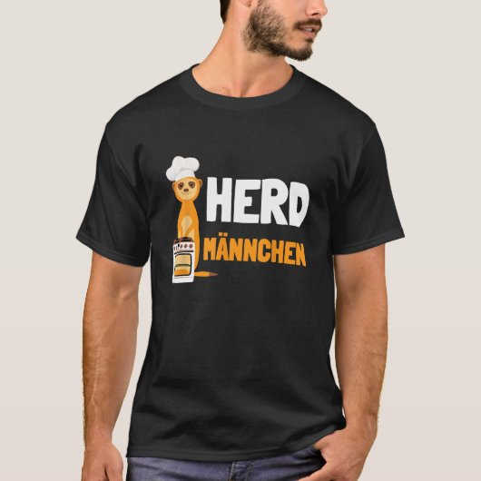 T-shirt Herdmännchen I Chef Herd Meerkat avec le Casquette (Devant)