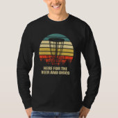 T-shirt Here for Beer and Discs Drinking Disc Golf Drinker (Devant)