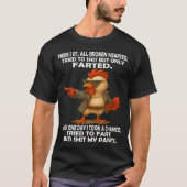 T-shirt Here I Sit Broken Hearted Tried To But Only Farted (Devant)