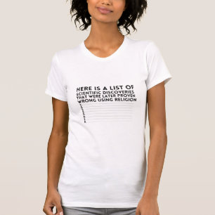 T-shirt Here Is A List Of Scientific Discoveries That Were