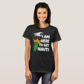 T-shirt Here To Get Nauti Cruise Boat Upside Down Pineappl (Devant entier)