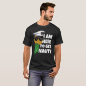T-shirt Here To Get Nauti Cruise Boat Upside Down Pineappl (Devant entier)