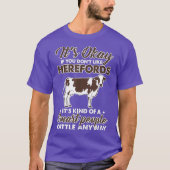T-shirt Hereford Cow Farmer Agriculture Humour agricole (Devant)