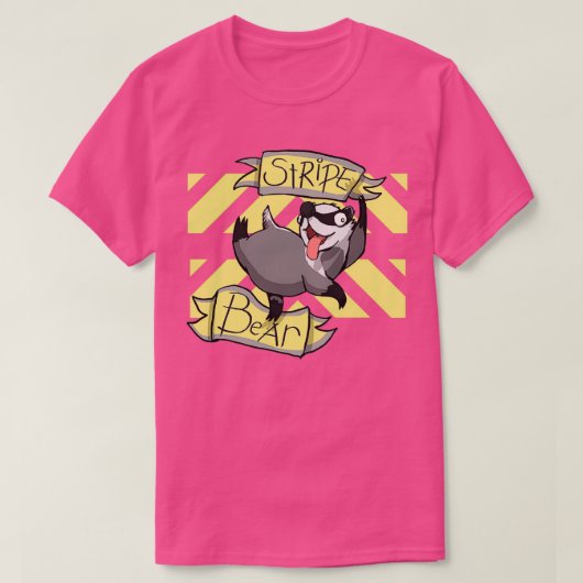 T-SHIRT HERGWERTS STRIPE BEURRE (Design devant)