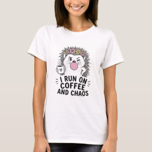 T-shirt Hérisson Café et Chaos