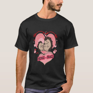 T-shirt Hérisson câlin s'étreignant mutuellement