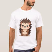 T-shirt Hérisson confortable en forêt (Devant)