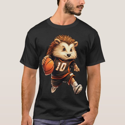 T-shirt Hérisson de Basket-ball (Devant)