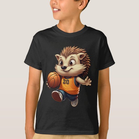 T-shirt Hérisson de basket-ball 1 (Devant)