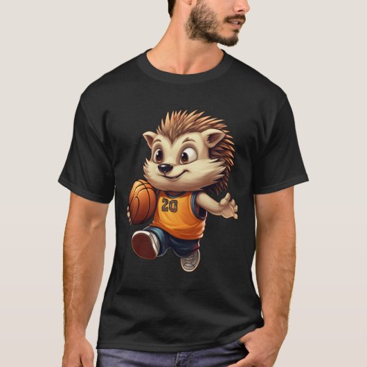 T-shirt Hérisson de basket-ball 1 (Devant)