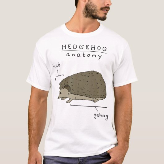 T-shirt Hérisson de hérisson mignon (Devant)