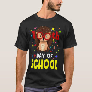 T-shirt Hérisson de la 100e journée d'école Mignon 100 jou
