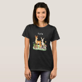 T-shirt Hérisson de lapin de cerf d'enfants Sofia (Devant entier)