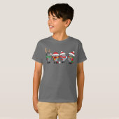 T-shirt Hérisson de Noël (Devant entier)
