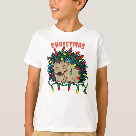 T-shirt Hérisson de Noël (Devant)